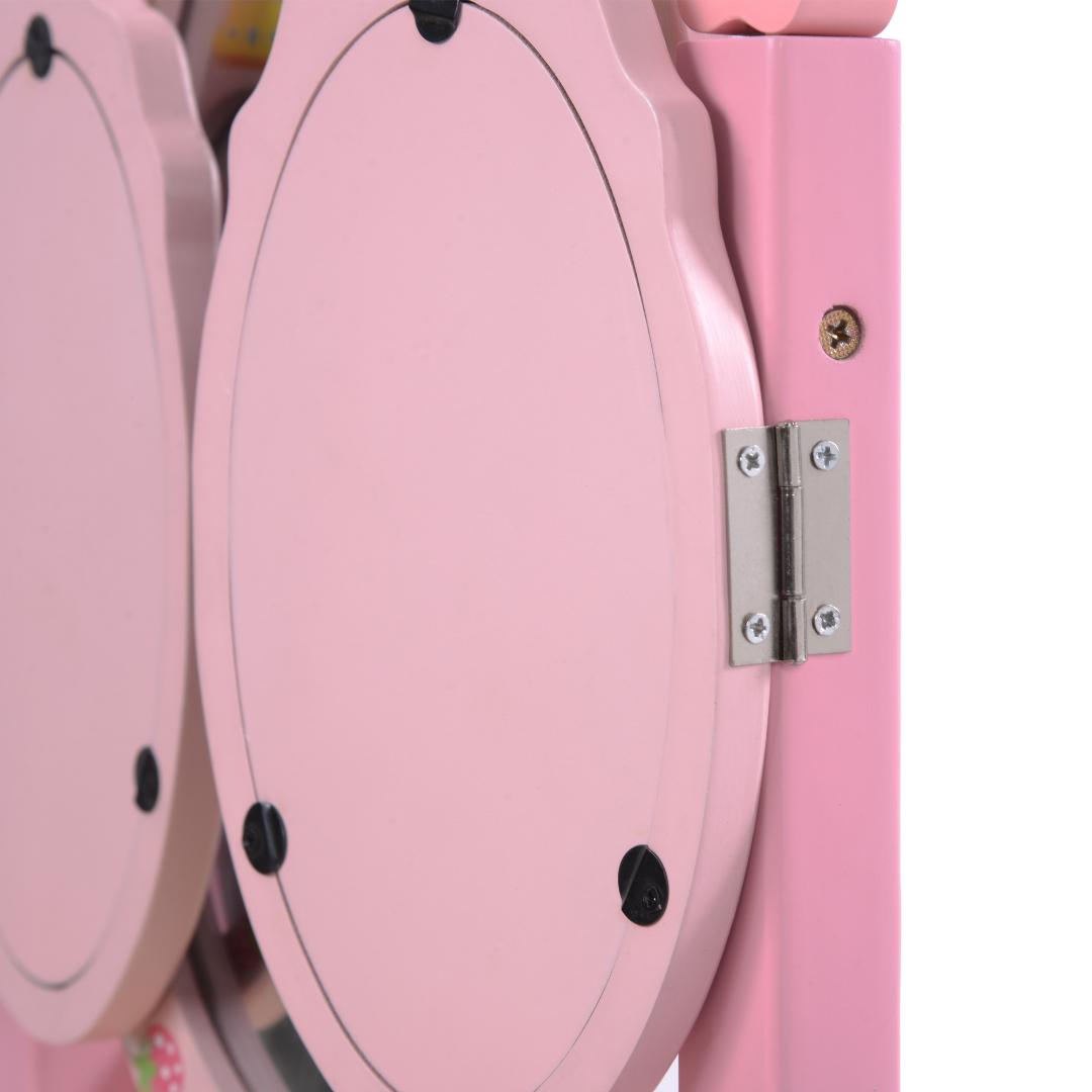 ドレッサー おままごと 姫系 可愛い 子供ドレッサー メイク台 ミラー 三面鏡