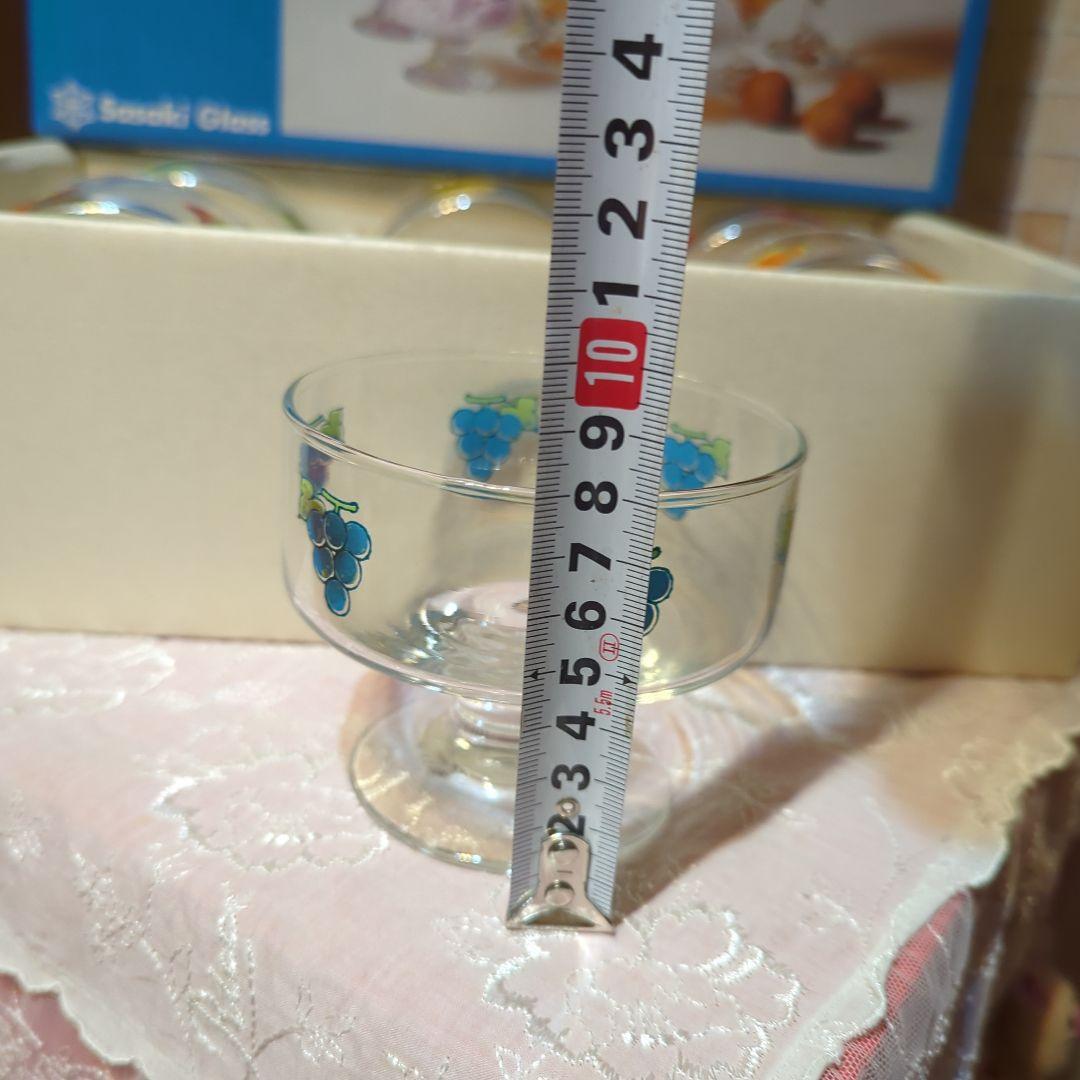 Sasaki Glass フルーツシリーズ・フルーツ柄グラス6個セット新品元箱入
