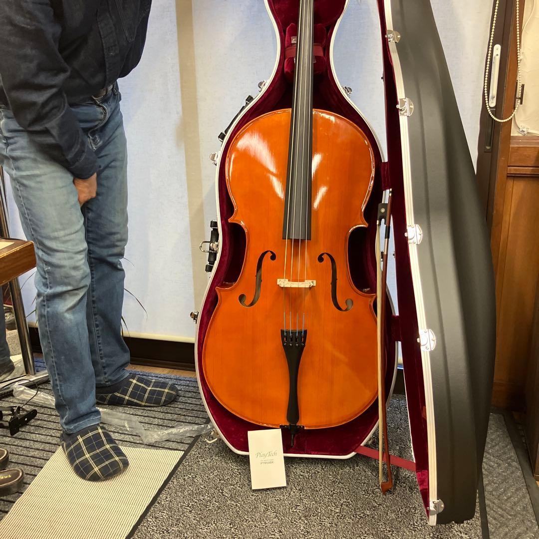フルサイズ チェロ 木製 オレンジ、メーカーはプレイテック