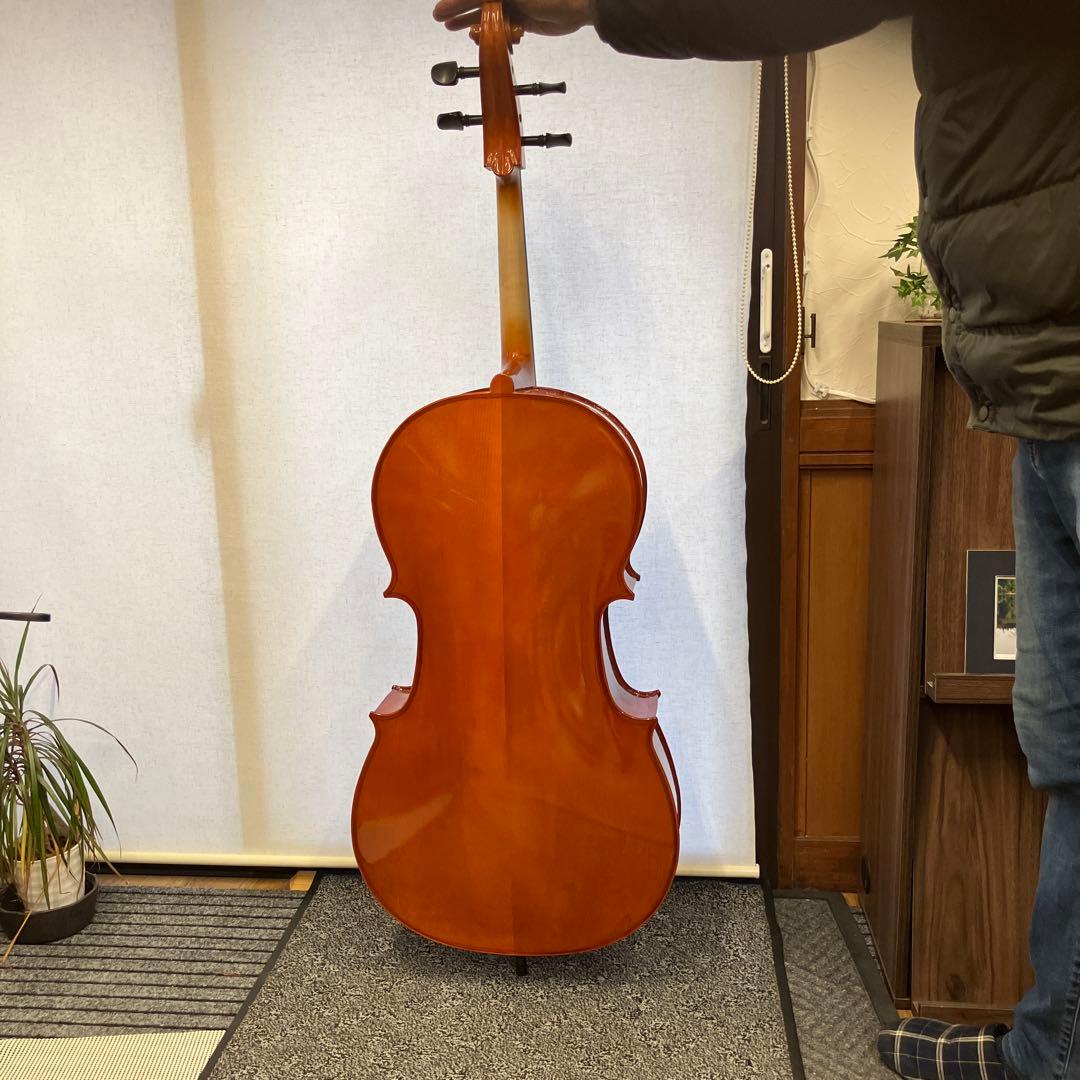 フルサイズ チェロ 木製 オレンジ、メーカーはプレイテック