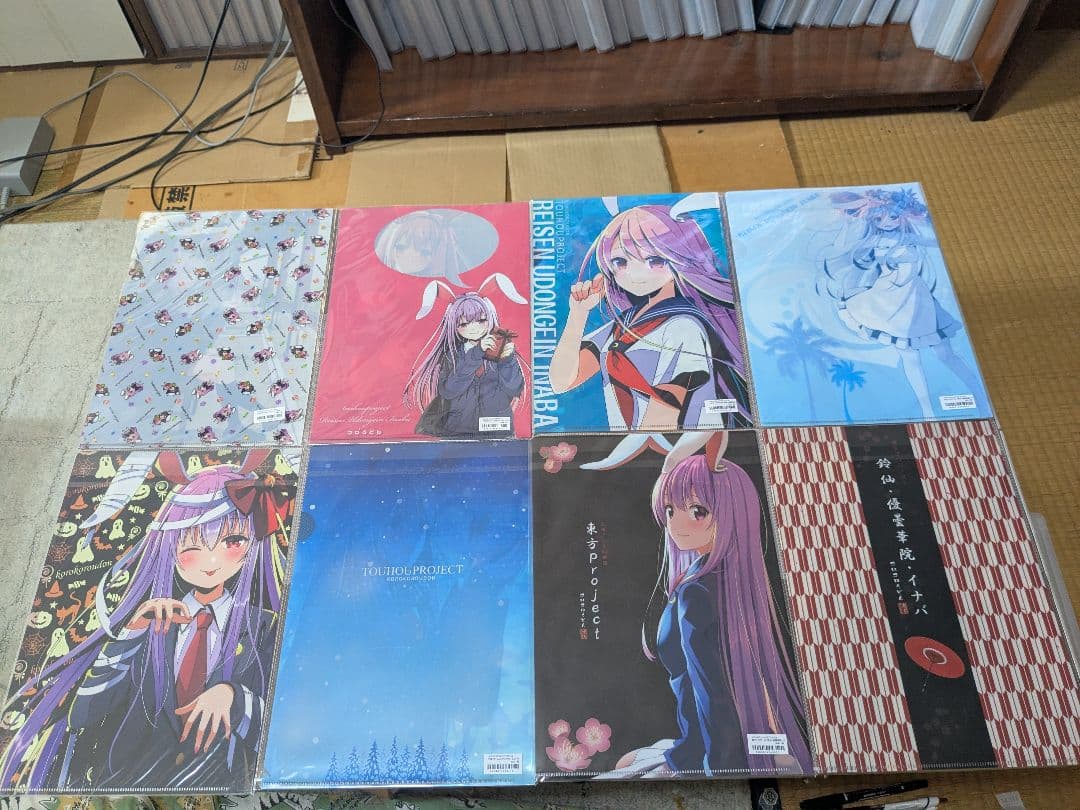 東方project　鈴仙　コロコロうどん A4クリアファイル 14枚セット