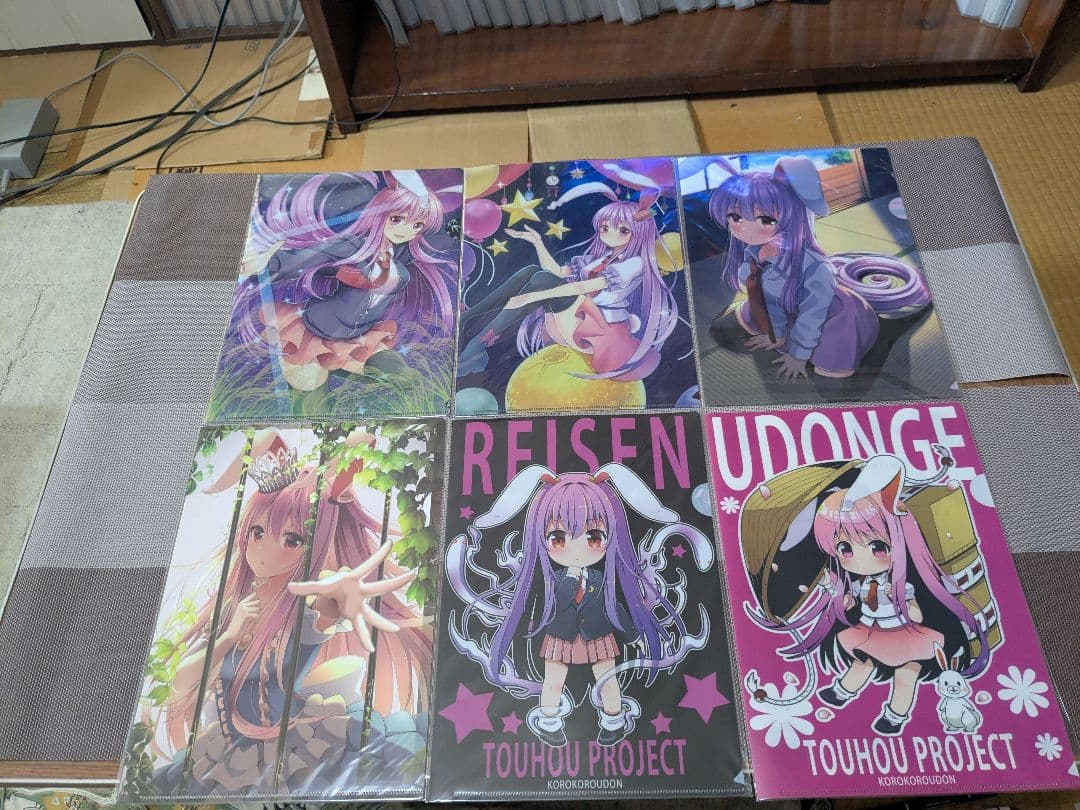 東方project　鈴仙　コロコロうどん A4クリアファイル 14枚セット