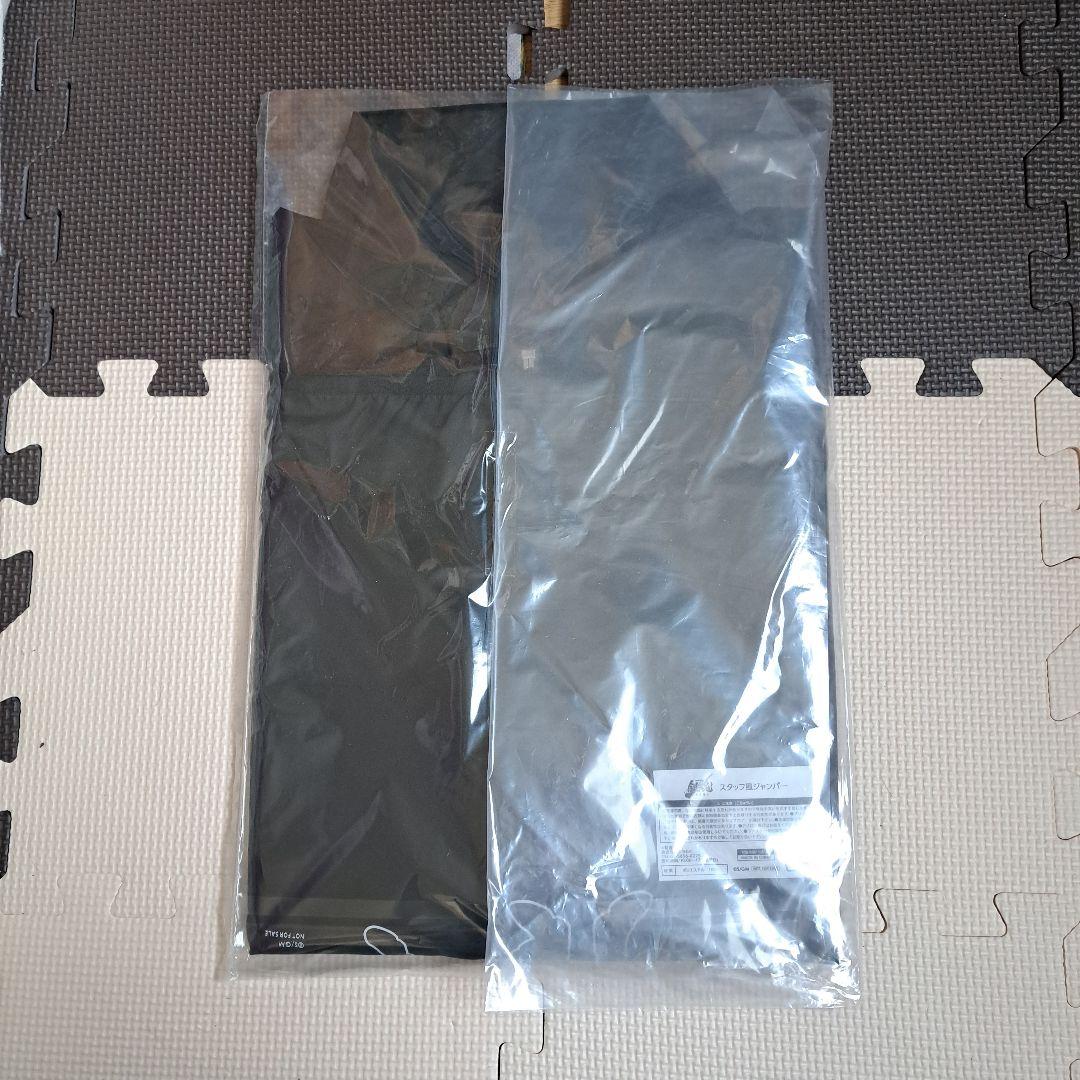 スタッフ風ジャケット キャラクタープリント