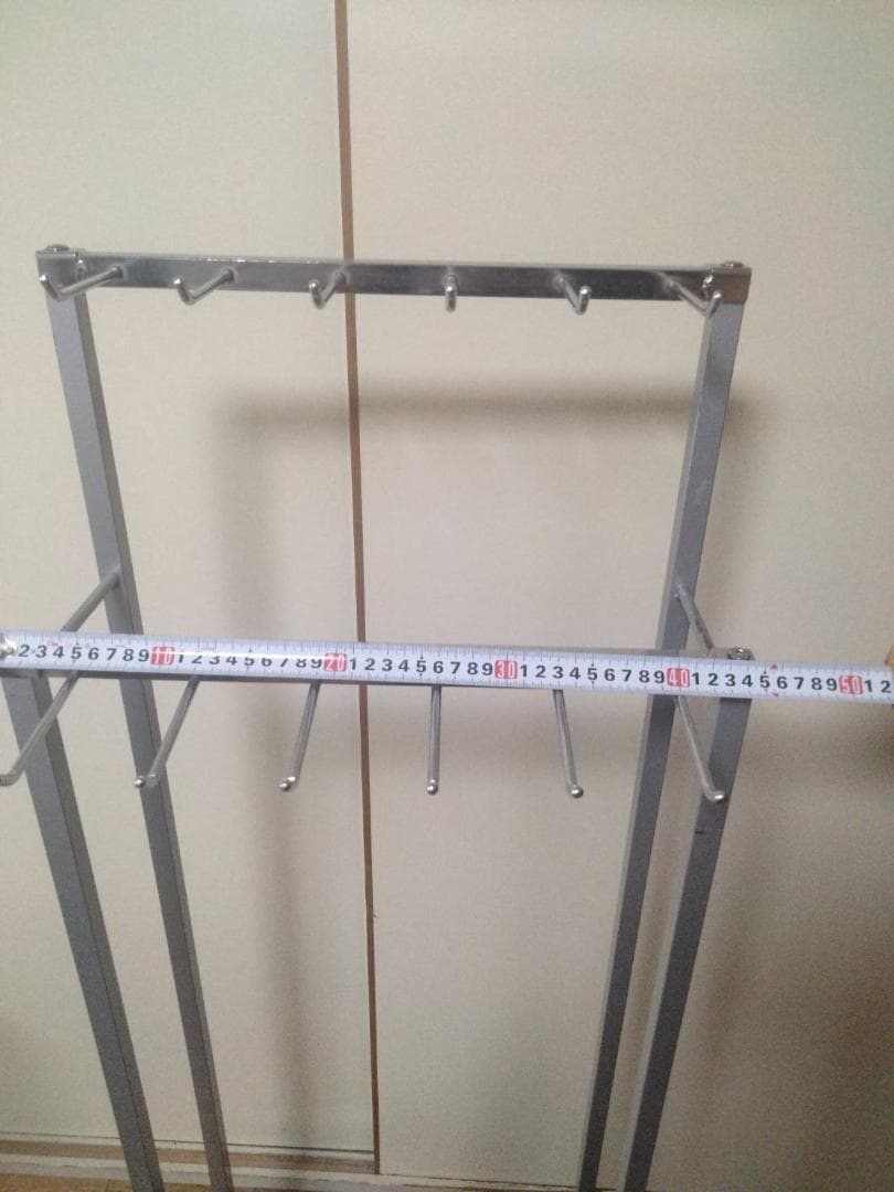 シルバー メタル ハンガーラック 店舗什器 ディスプレイスタンド キャスター付き