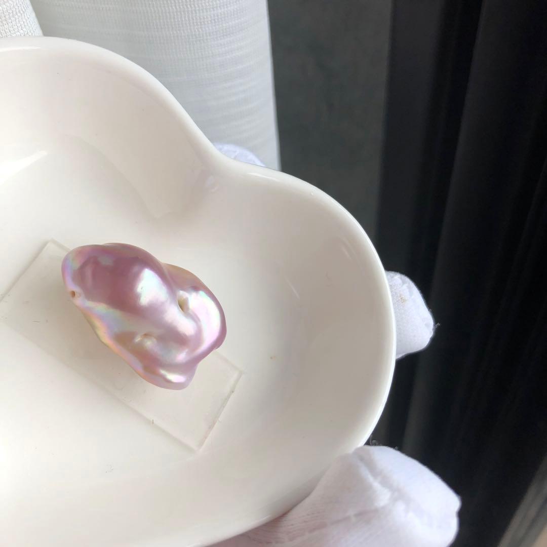 虹色　本真珠　淡水バロックパールネックレス　オーダーページ　MR95