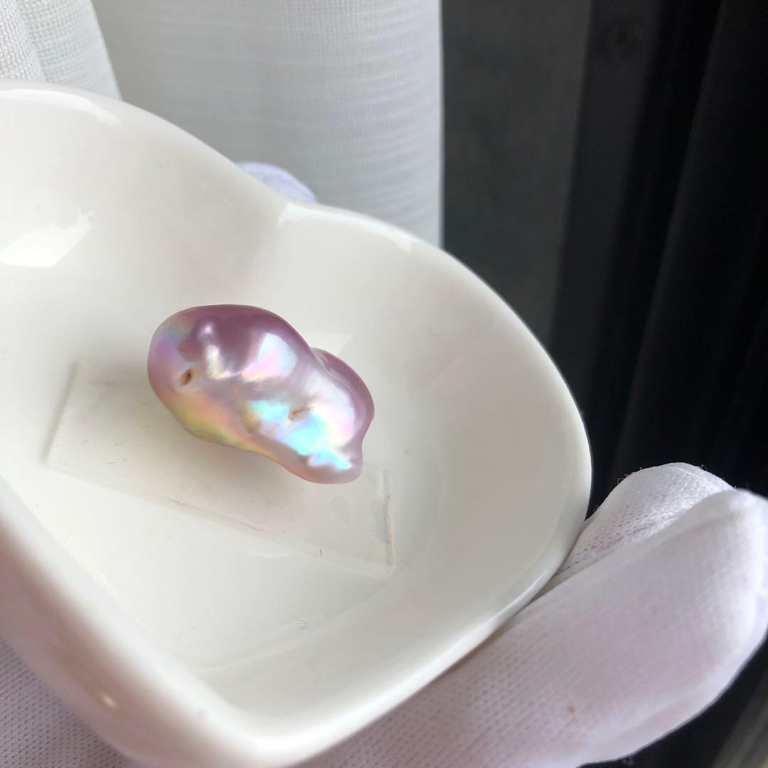 虹色　本真珠　淡水バロックパールネックレス　オーダーページ　MR95