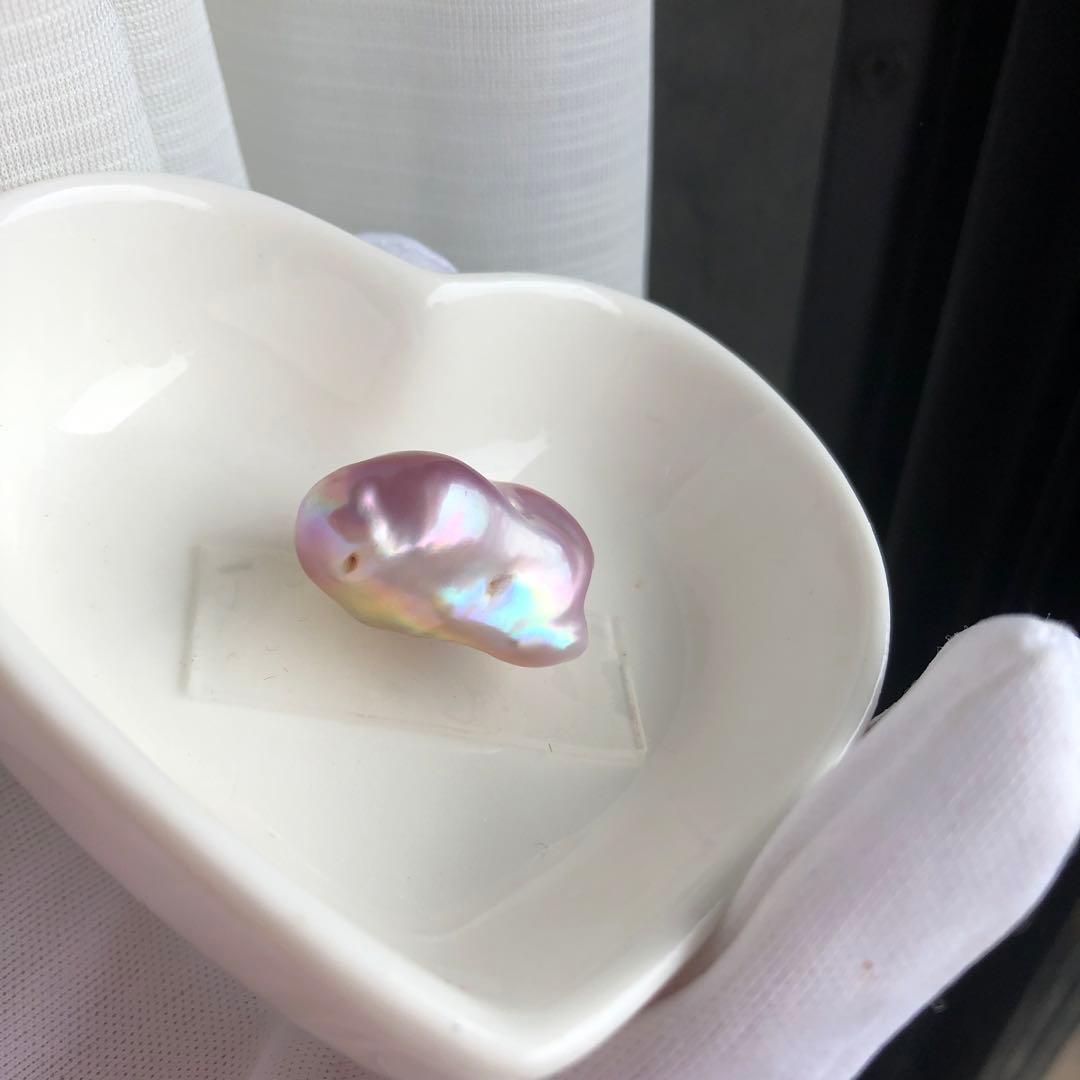 虹色　本真珠　淡水バロックパールネックレス　オーダーページ　MR95