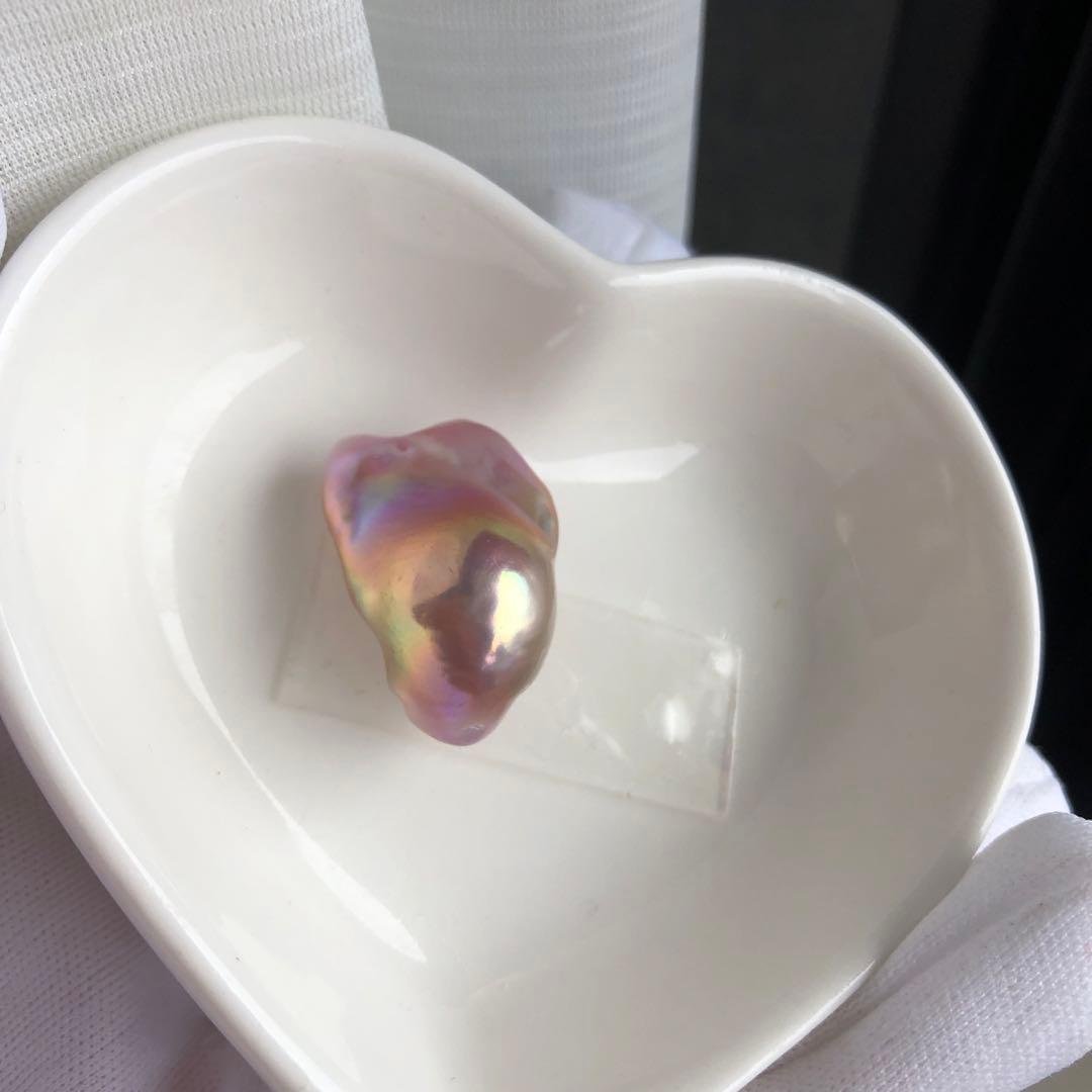 虹色　本真珠　淡水バロックパールネックレス　オーダーページ　MR95