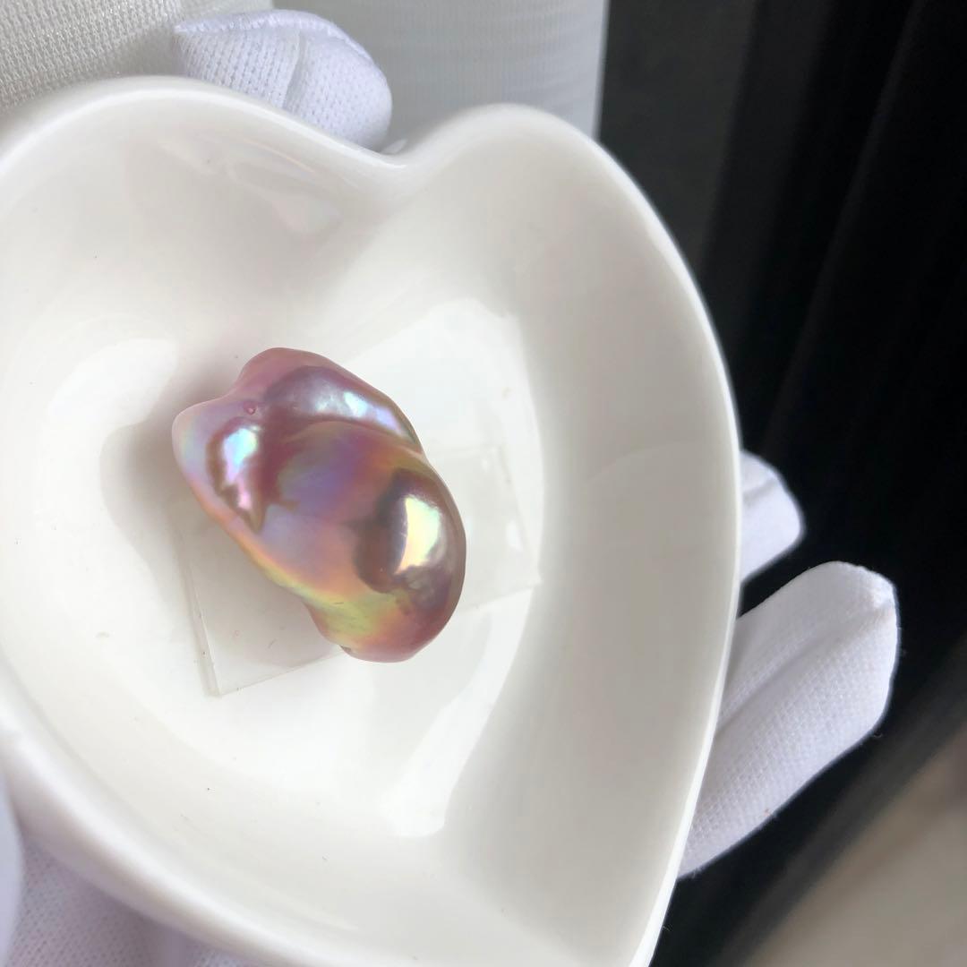 虹色　本真珠　淡水バロックパールネックレス　オーダーページ　MR95