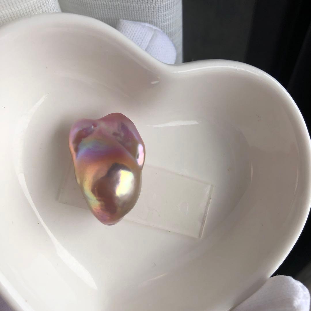 虹色　本真珠　淡水バロックパールネックレス　オーダーページ　MR95