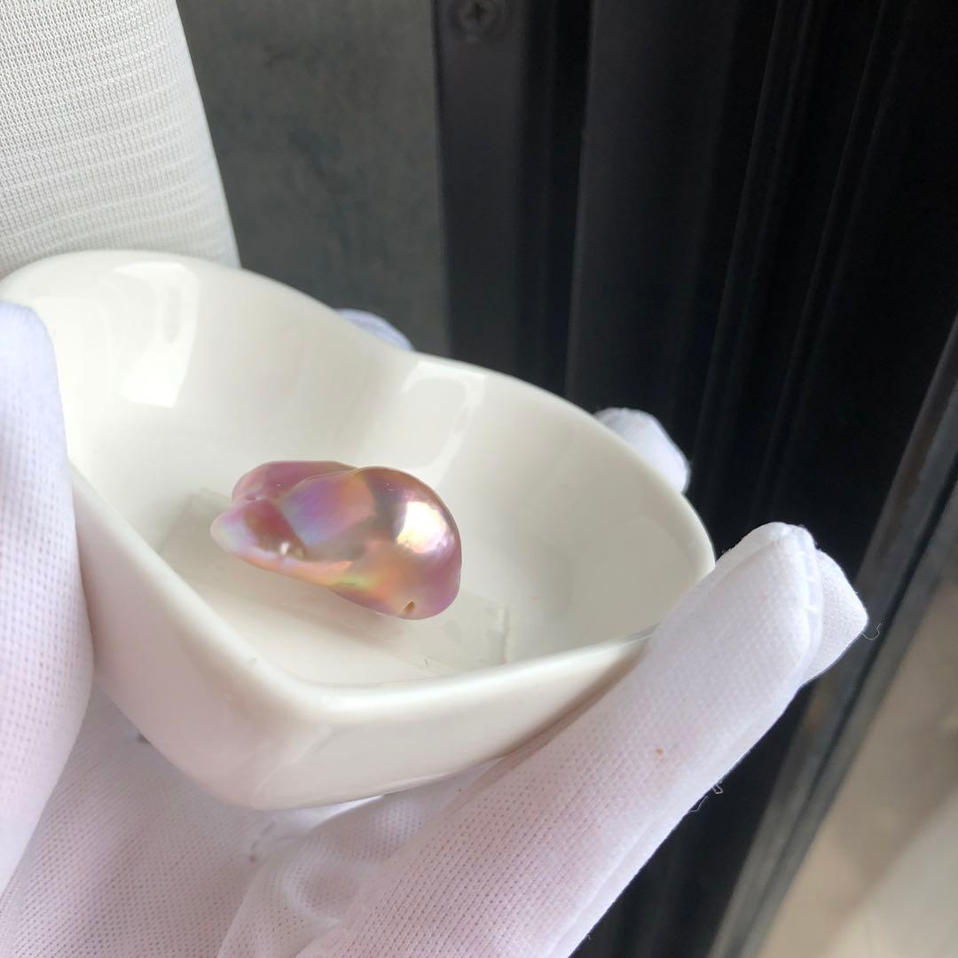 虹色　本真珠　淡水バロックパールネックレス　オーダーページ　MR95