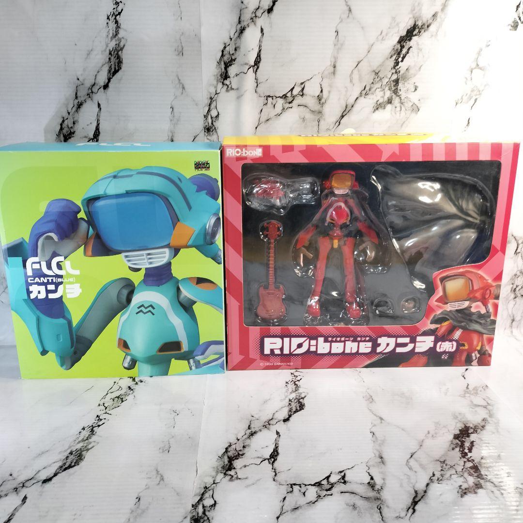 千値練　フリクリ　FLCL カンチ 青　赤　RIO:bone　フィギュア