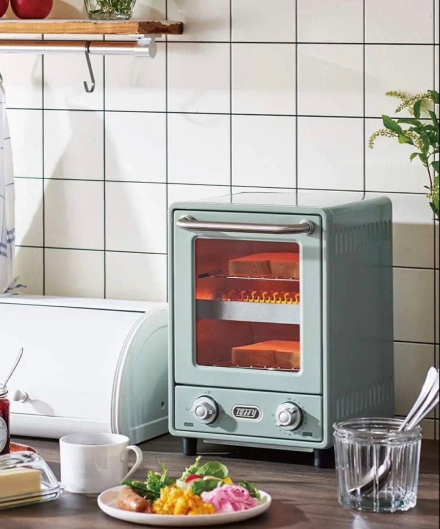 TOFFY トースター グリーン レトロスタイル 新品