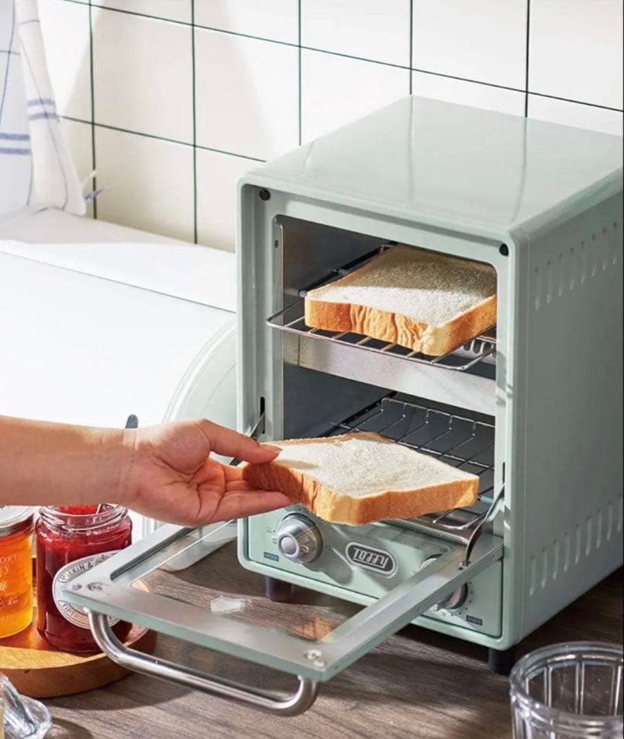 TOFFY トースター グリーン レトロスタイル 新品