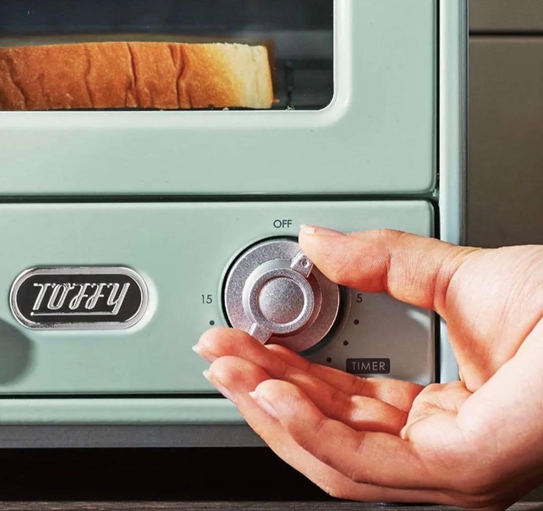 TOFFY トースター グリーン レトロスタイル 新品