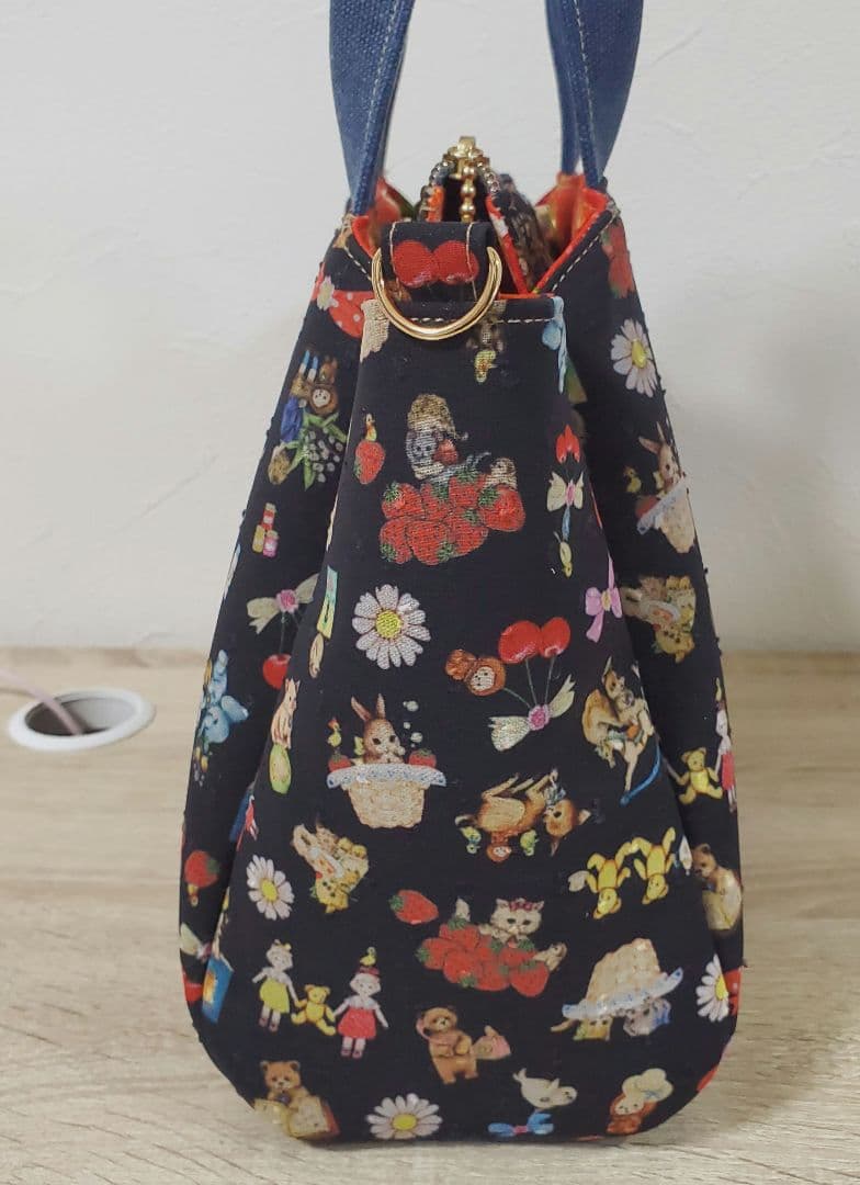 ハンドメイド 3roomsバッグ M コラージュ