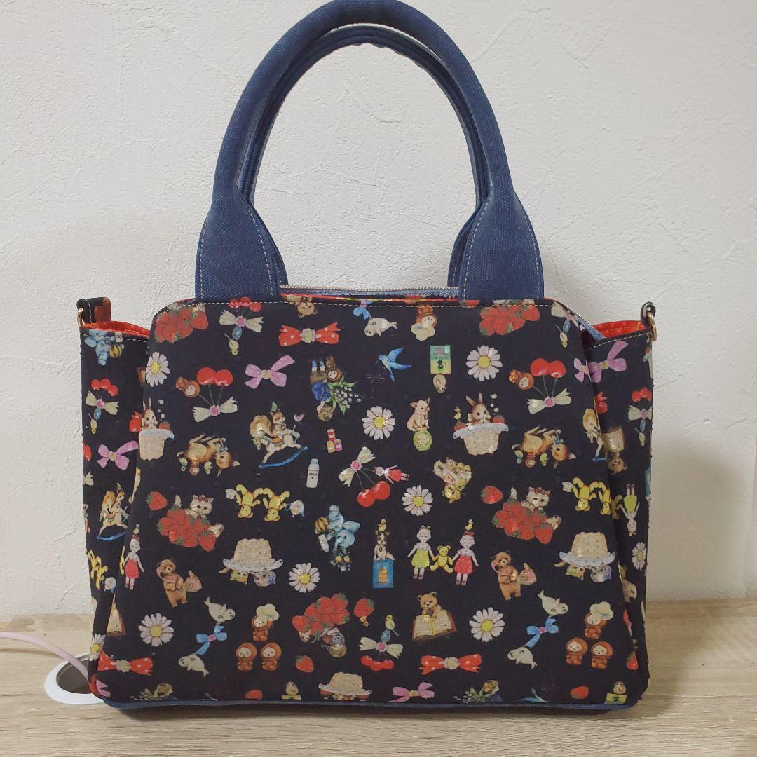 ハンドメイド 3roomsバッグ M コラージュ