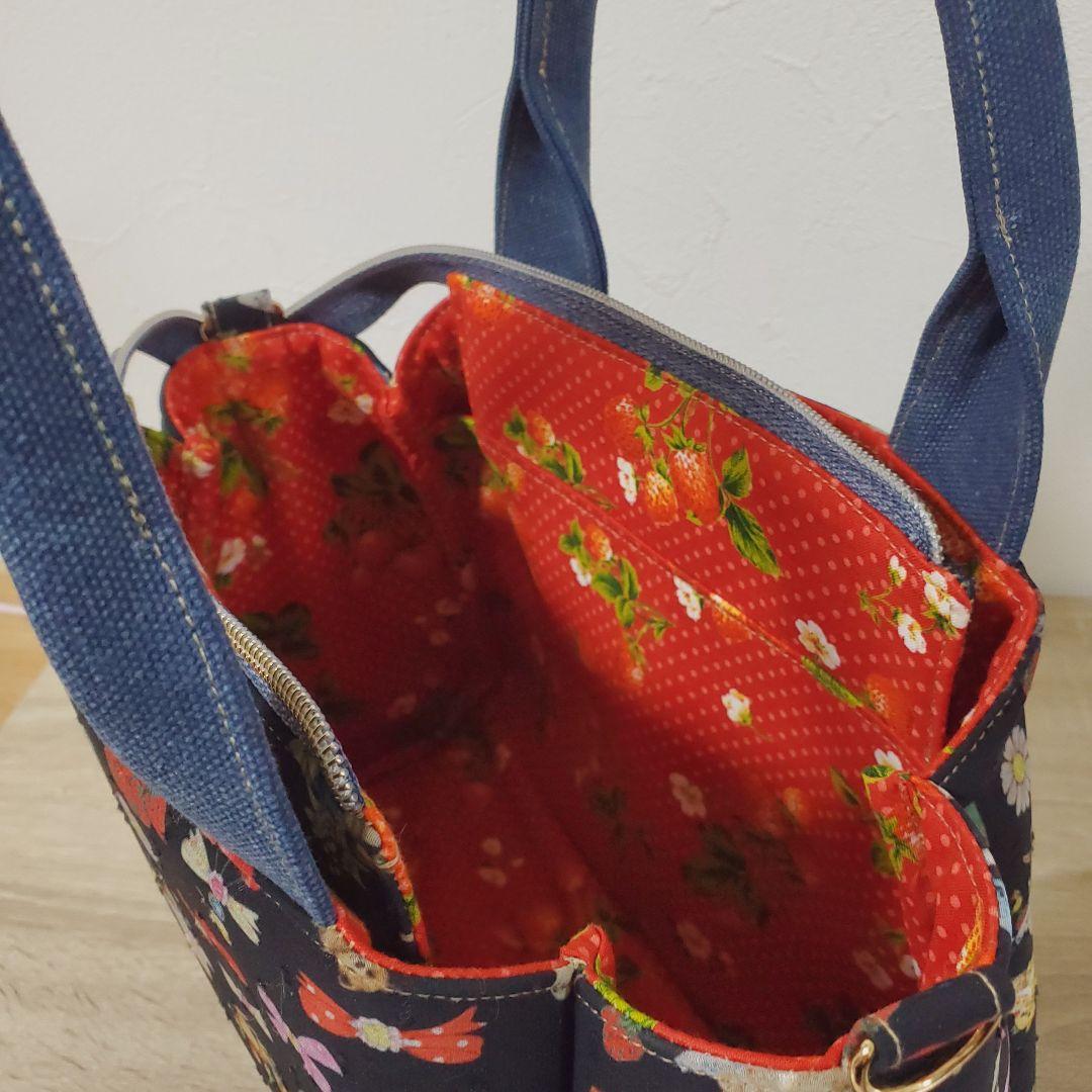 ハンドメイド 3roomsバッグ M コラージュ