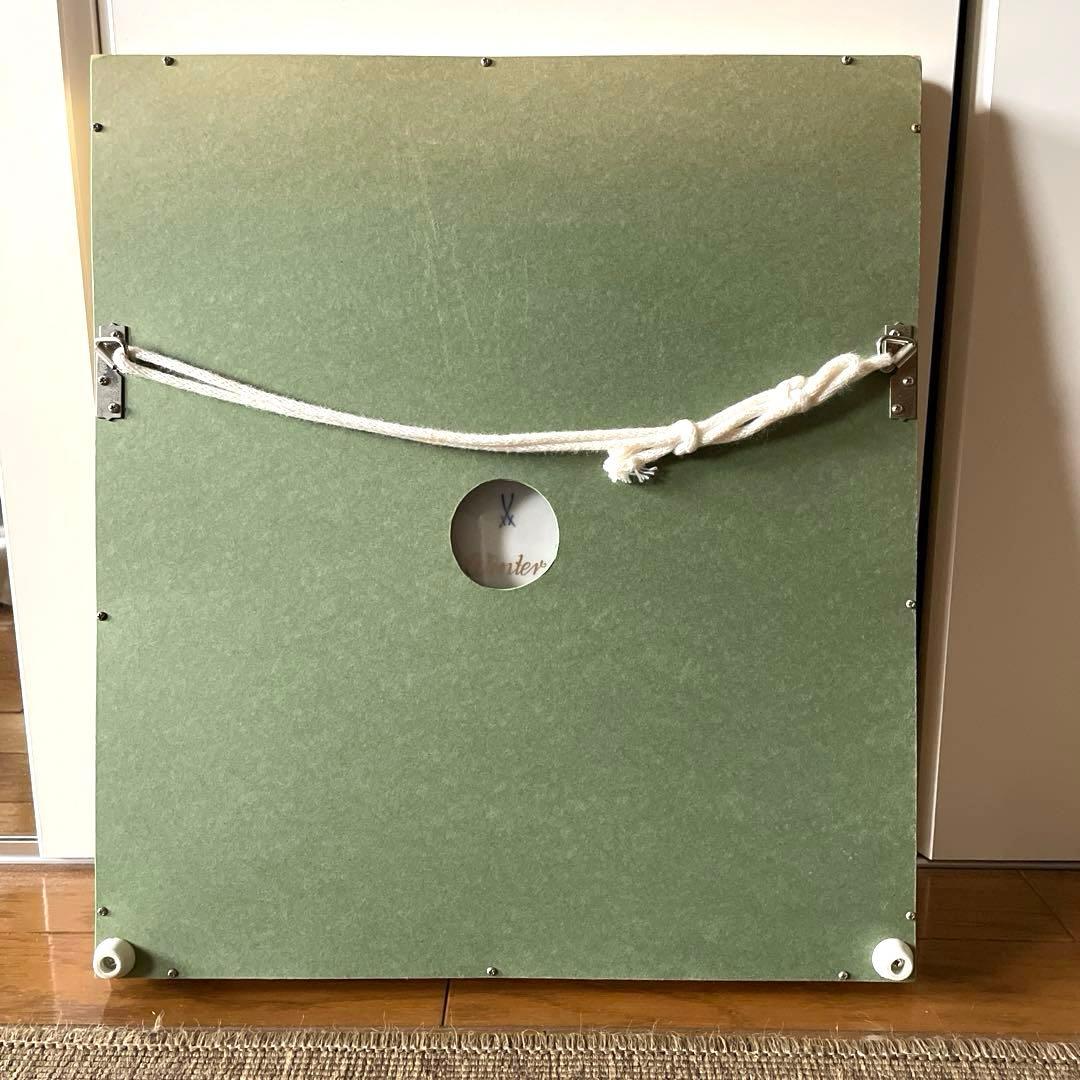 ・マイセン・四季の花.Winter・額４２×３８・画２５×２１・Meissen・