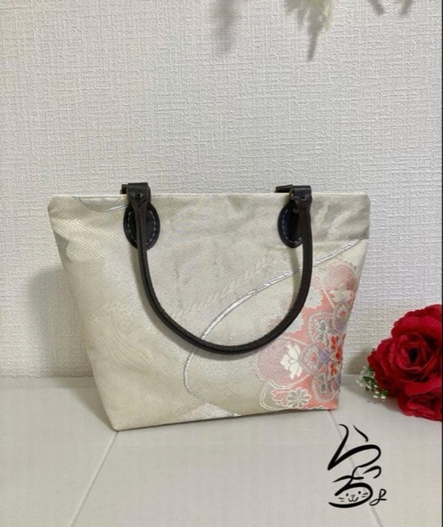 帯リメイク 華文 2wayトートバッグ
