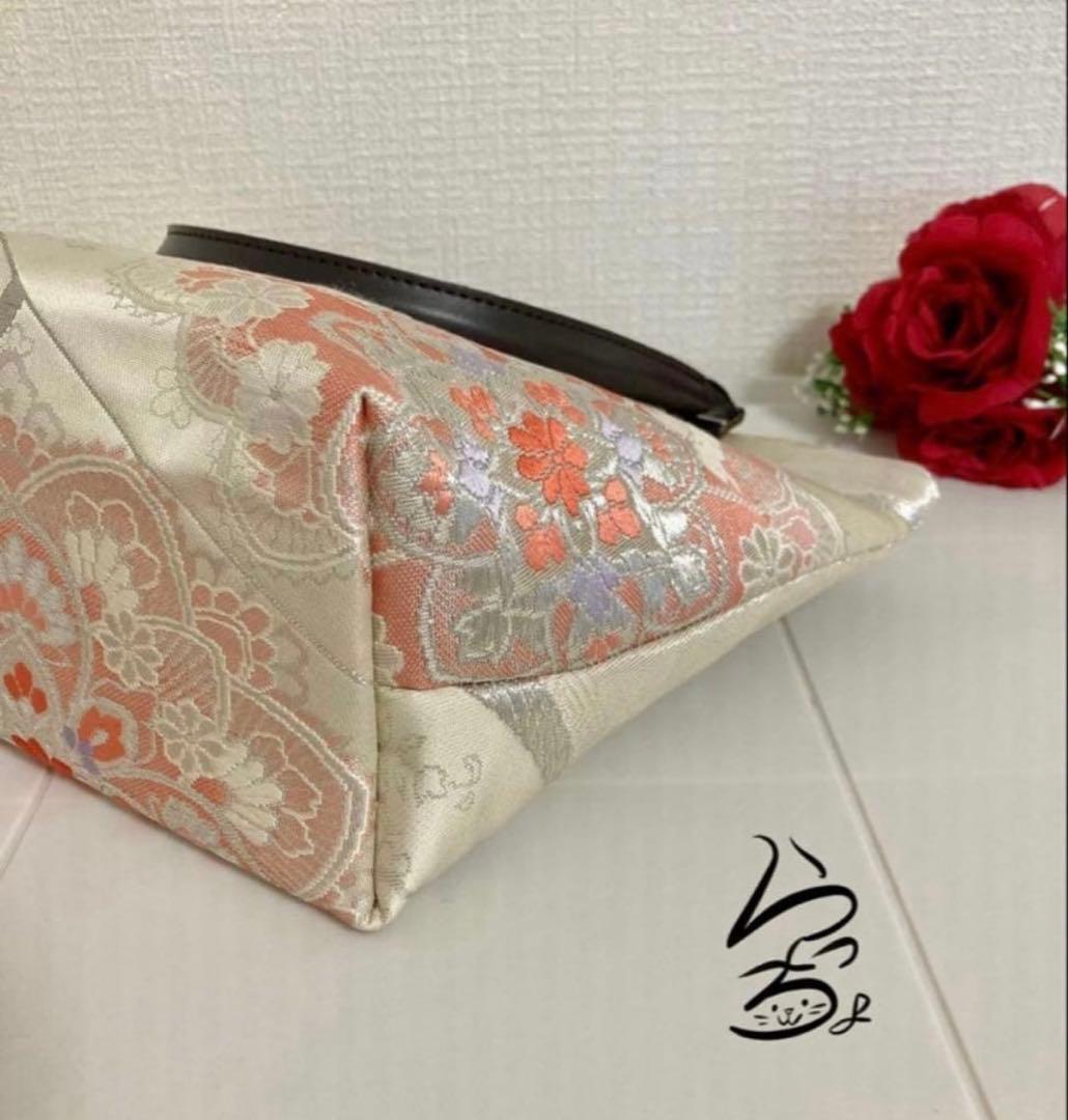 帯リメイク 華文 2wayトートバッグ