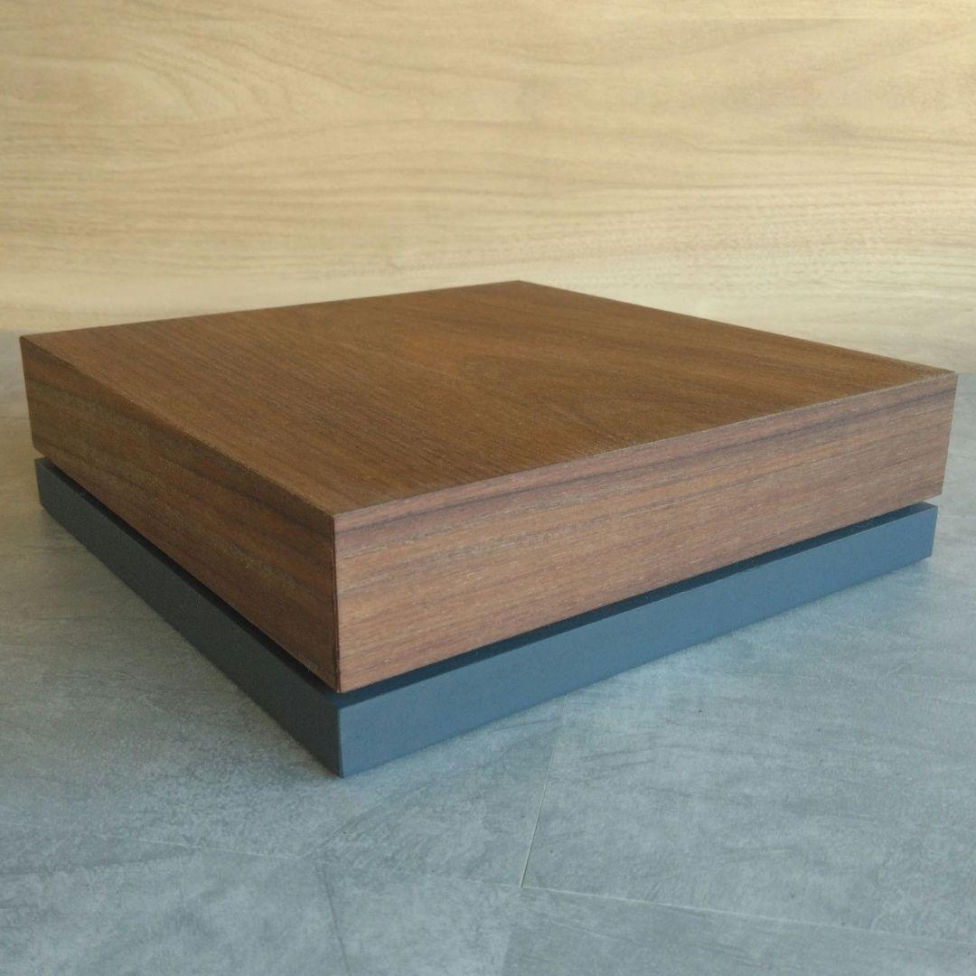 木製スピーカースタンド一対　ウォールナット