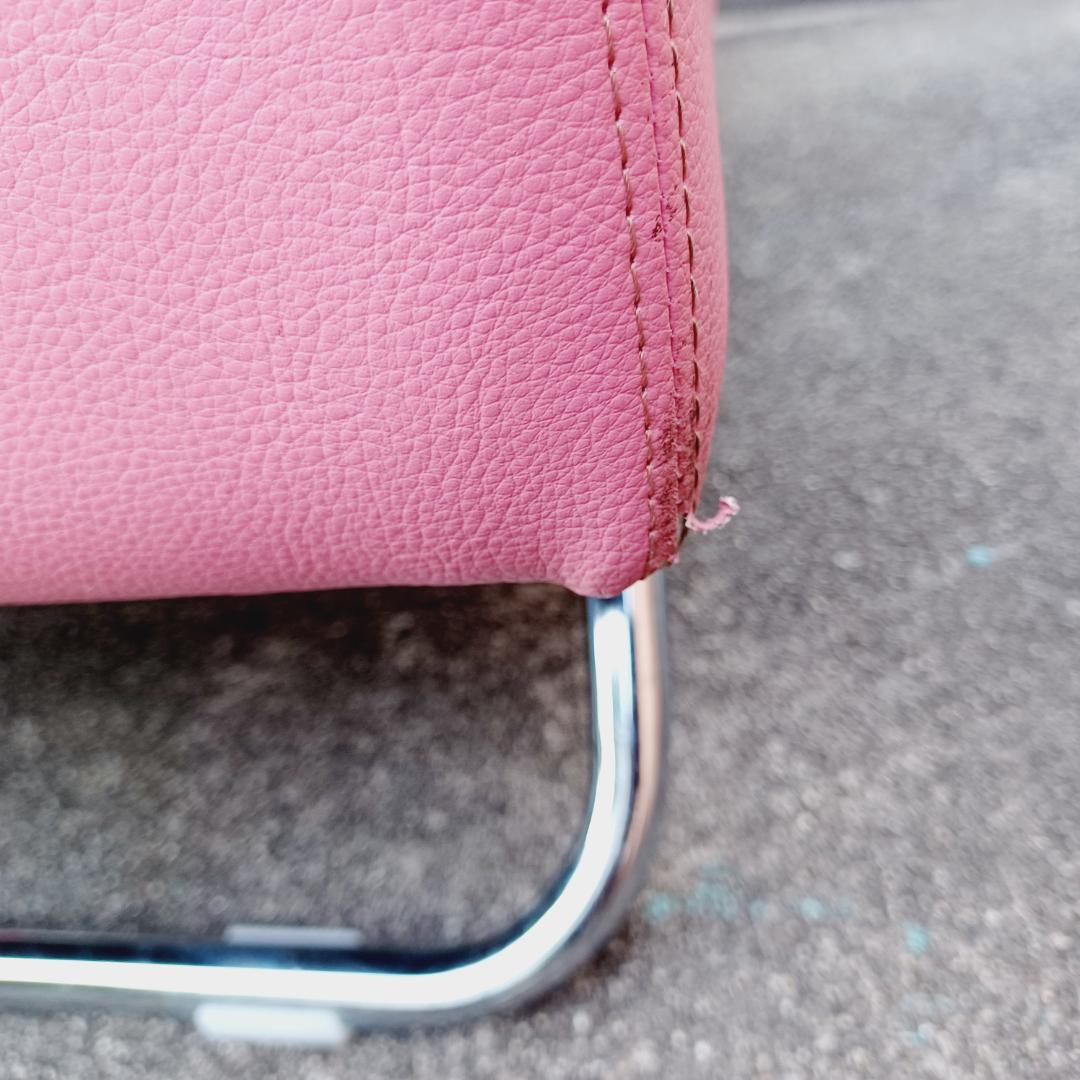 【BA-0264】SOGOKAGU　相合家具　1人掛けソファー　ピンク