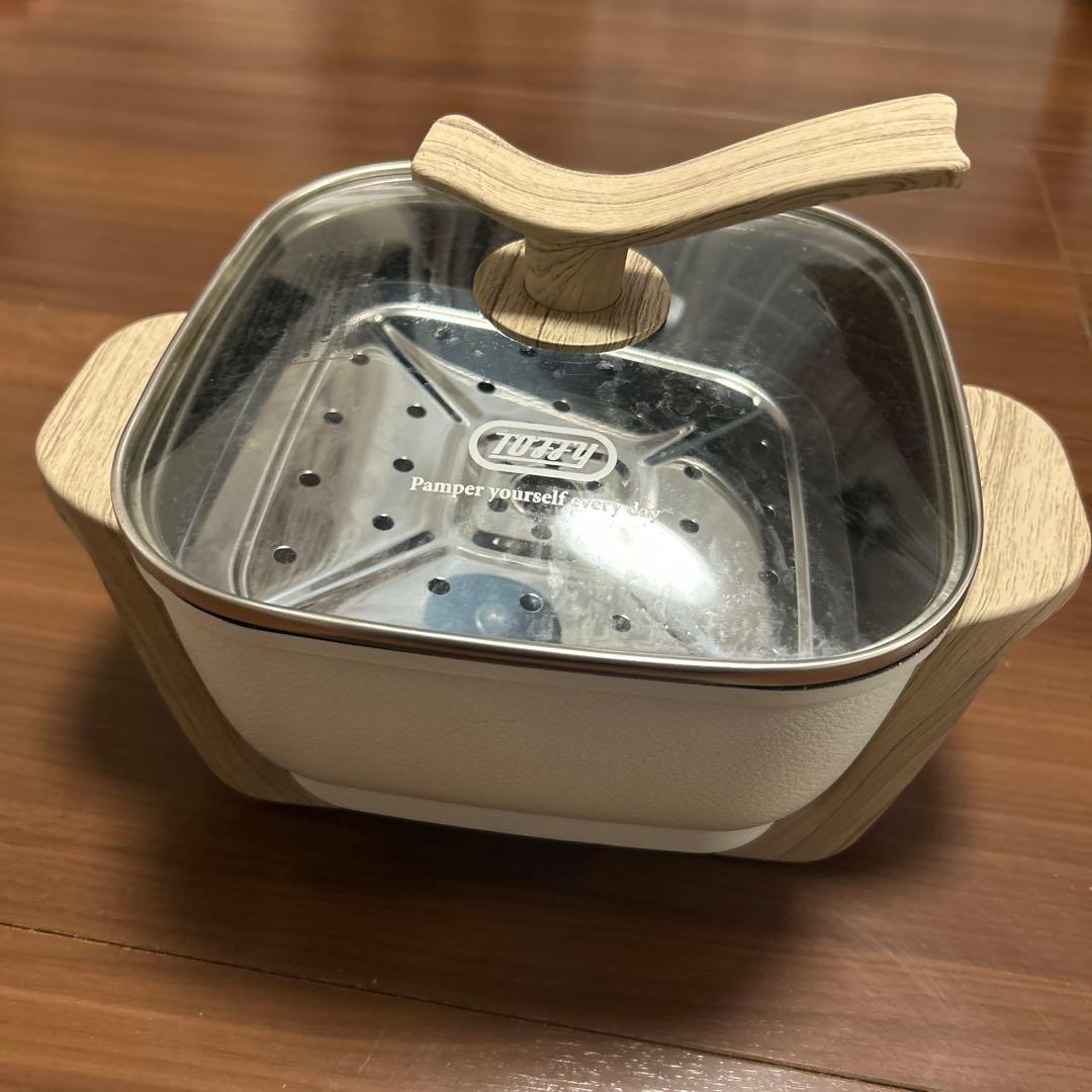 ラドンナ Toffy コンパクトマルチ電気鍋 アッシュホワイト K-HP3-AW