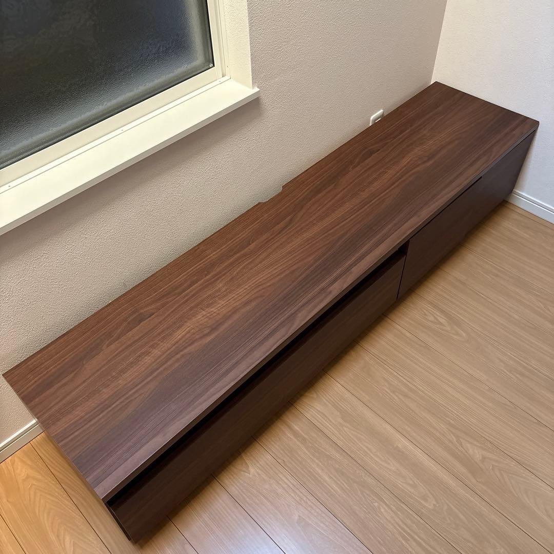 LOWYA テレビボード ウォルナット 幅180cm