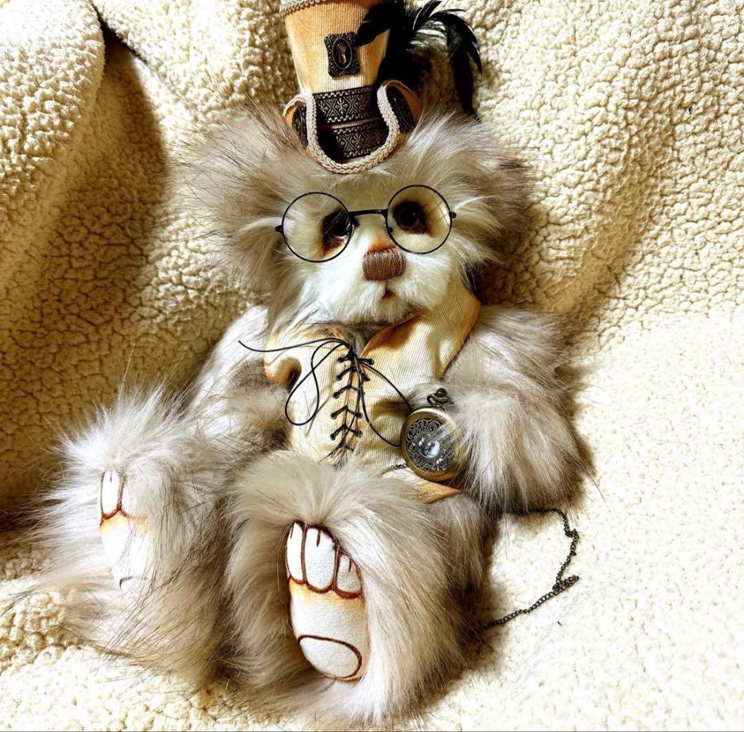 テディベア　PETER ハンドメイド　くま　ぬいぐるみ　アンティーク　海外作家様
