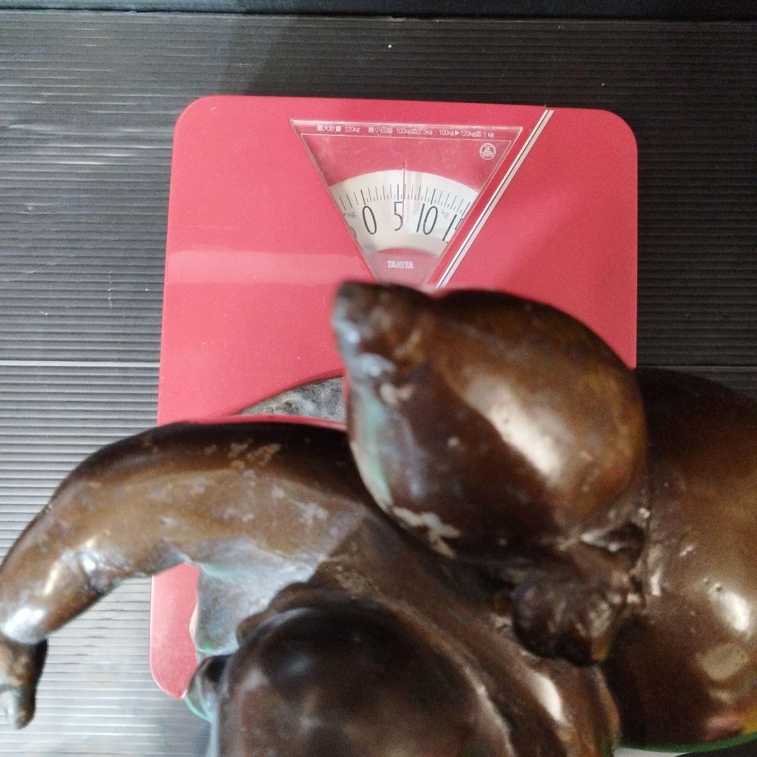 縁起物 福の神 ひょうたんを持つ布袋様 金属製 ✨ガハハ本舗お宝骨董市✨