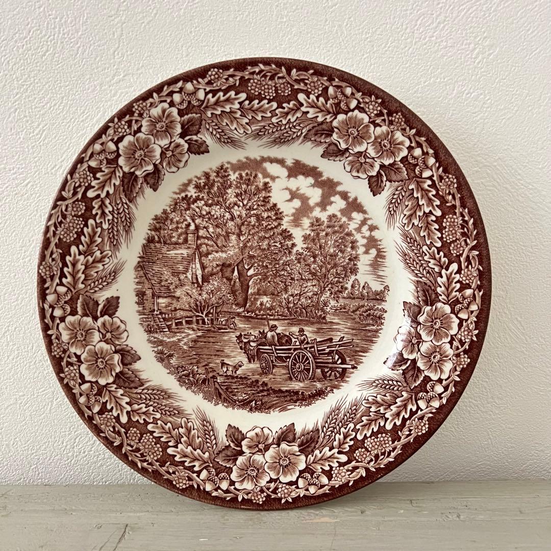 【期間限定SALE】イギリス アンティークプレート 3枚set 皿