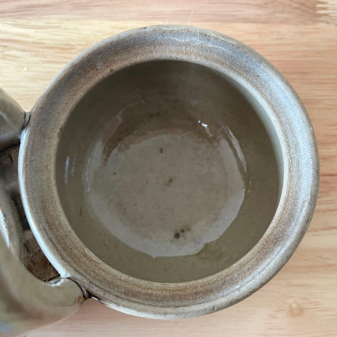 古作 益子焼 二種 薬味入れ 民藝 柿釉 青差 検）濱田庄司 BEAMS