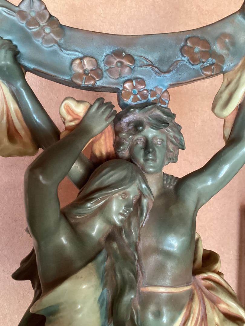 西洋風 陶器像 二人の人物像