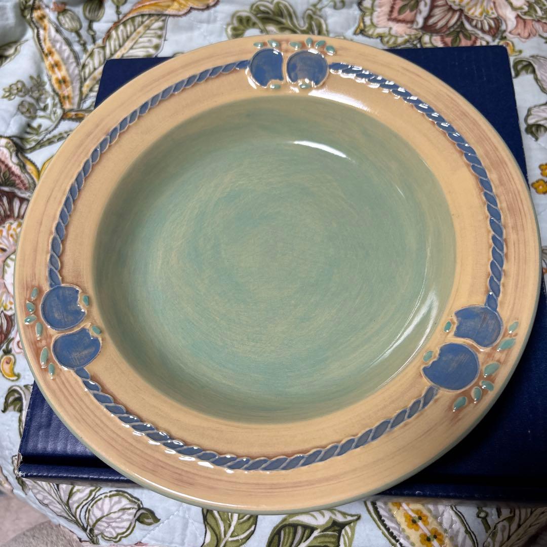 BITOSSI ビトッシ盛皿イタリア　ブルー&レッド