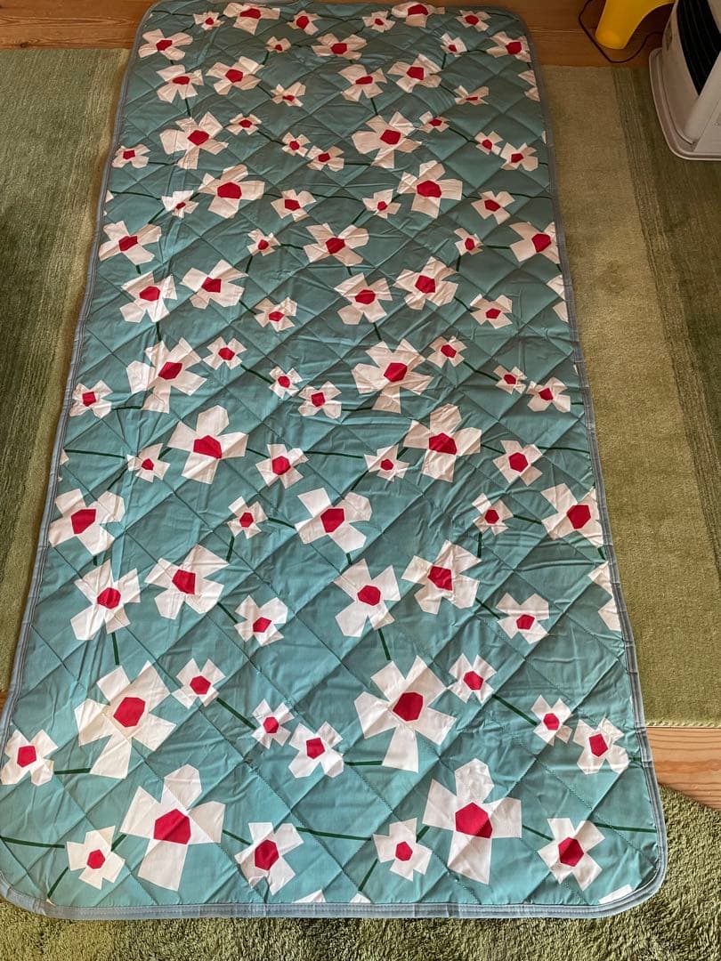 【ふー。】シビラ　アマポラス　掛カバー　キルトケット　敷パッド　ブルー