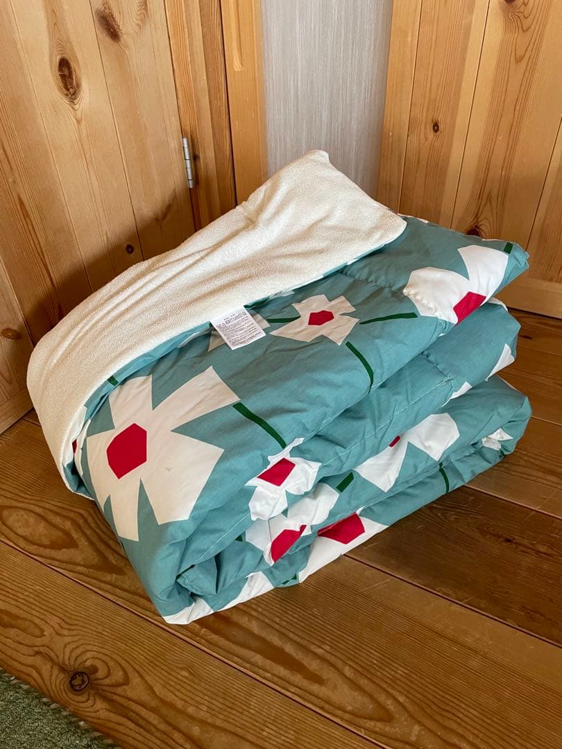 【ふー。】シビラ　アマポラス　掛カバー　キルトケット　敷パッド　ブルー