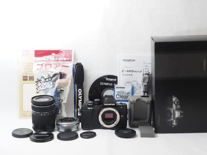 【美品】Wi-Fi＆高速連写OM-D E-M10 Mark II ダブルレンズ