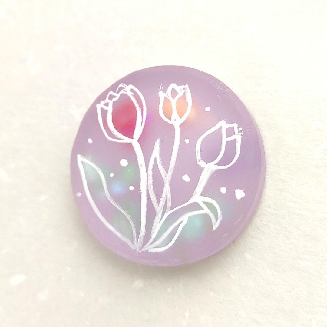 【773】ハンドメイド　レジン　ヘアゴム　ポニーフック