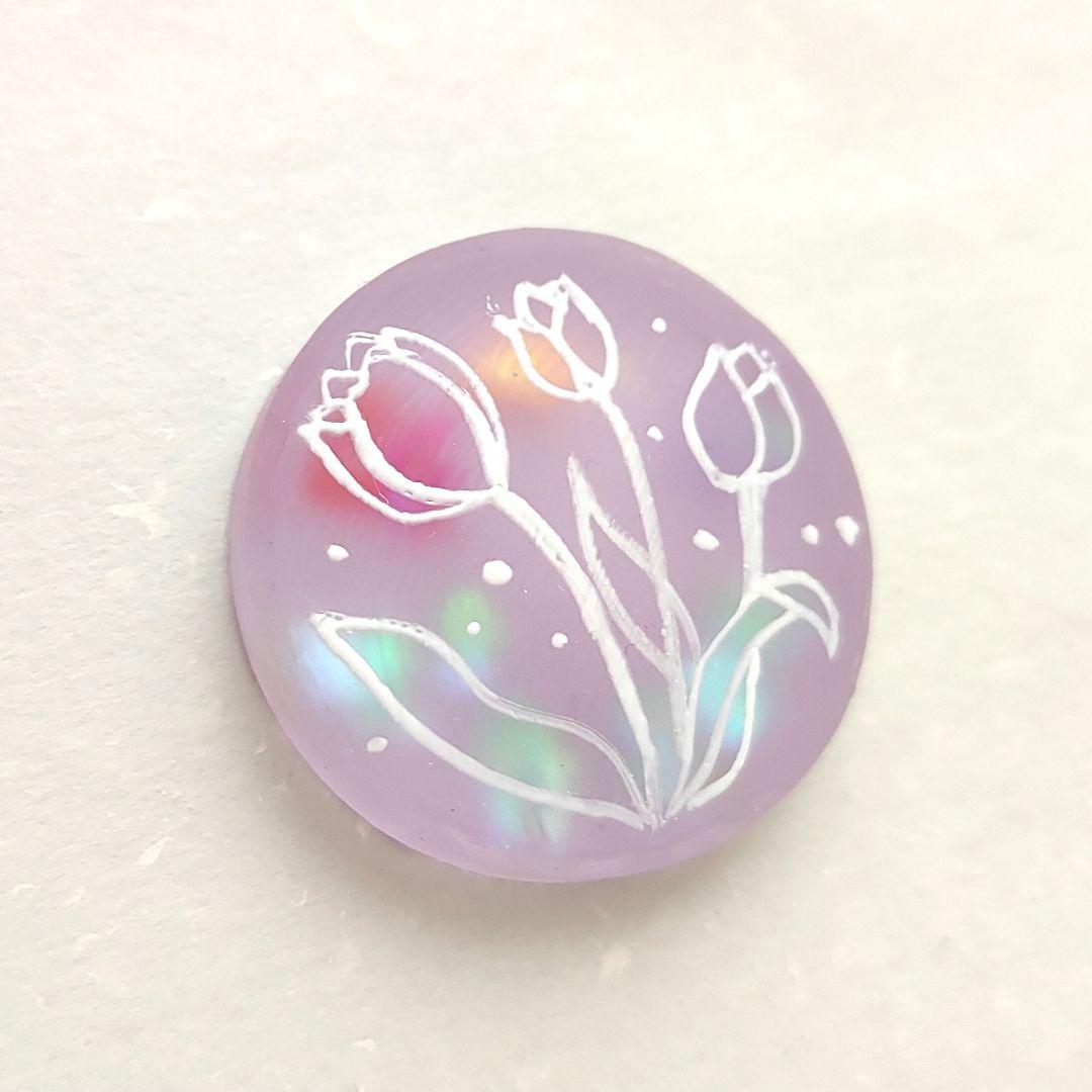 【773】ハンドメイド　レジン　ヘアゴム　ポニーフック