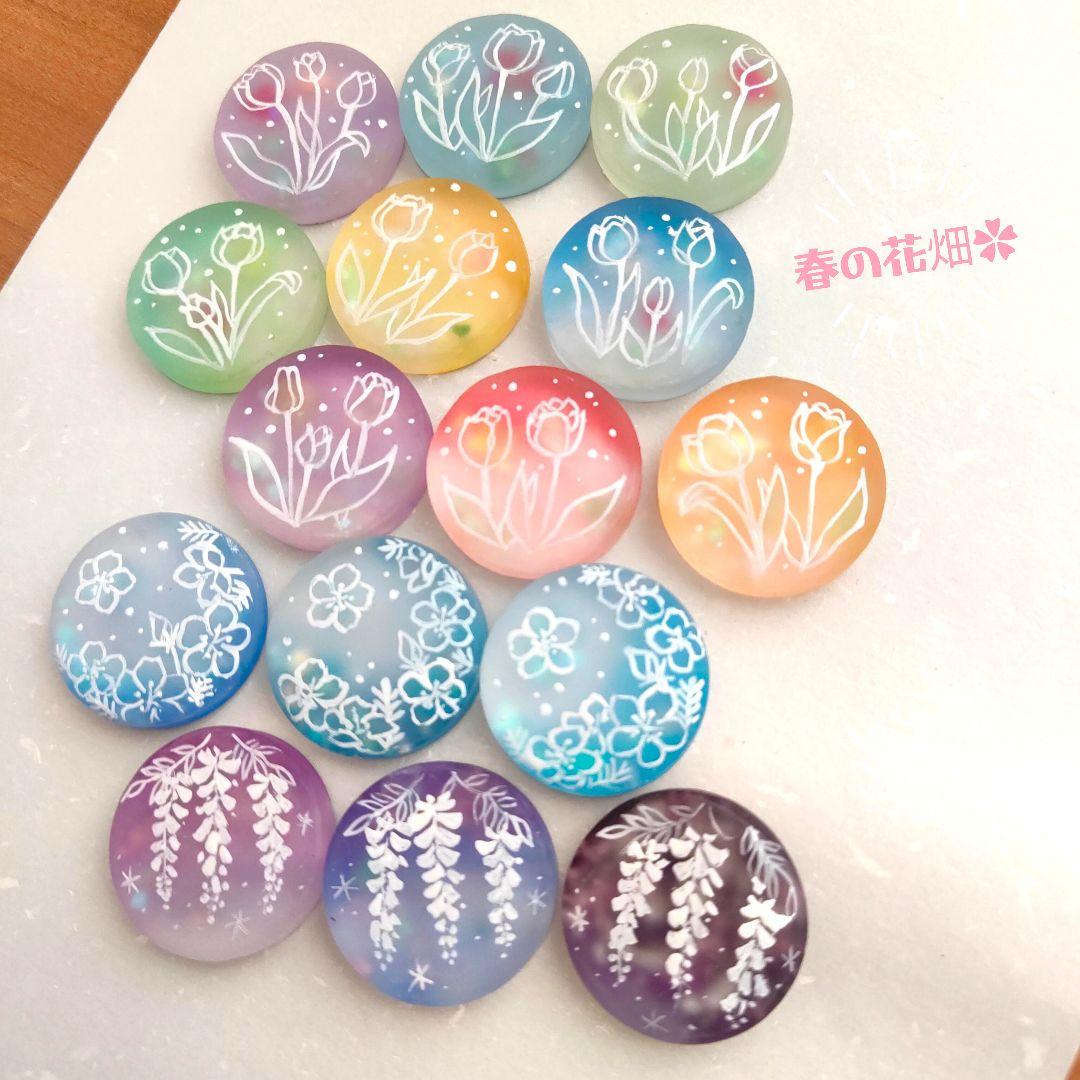 【773】ハンドメイド　レジン　ヘアゴム　ポニーフック