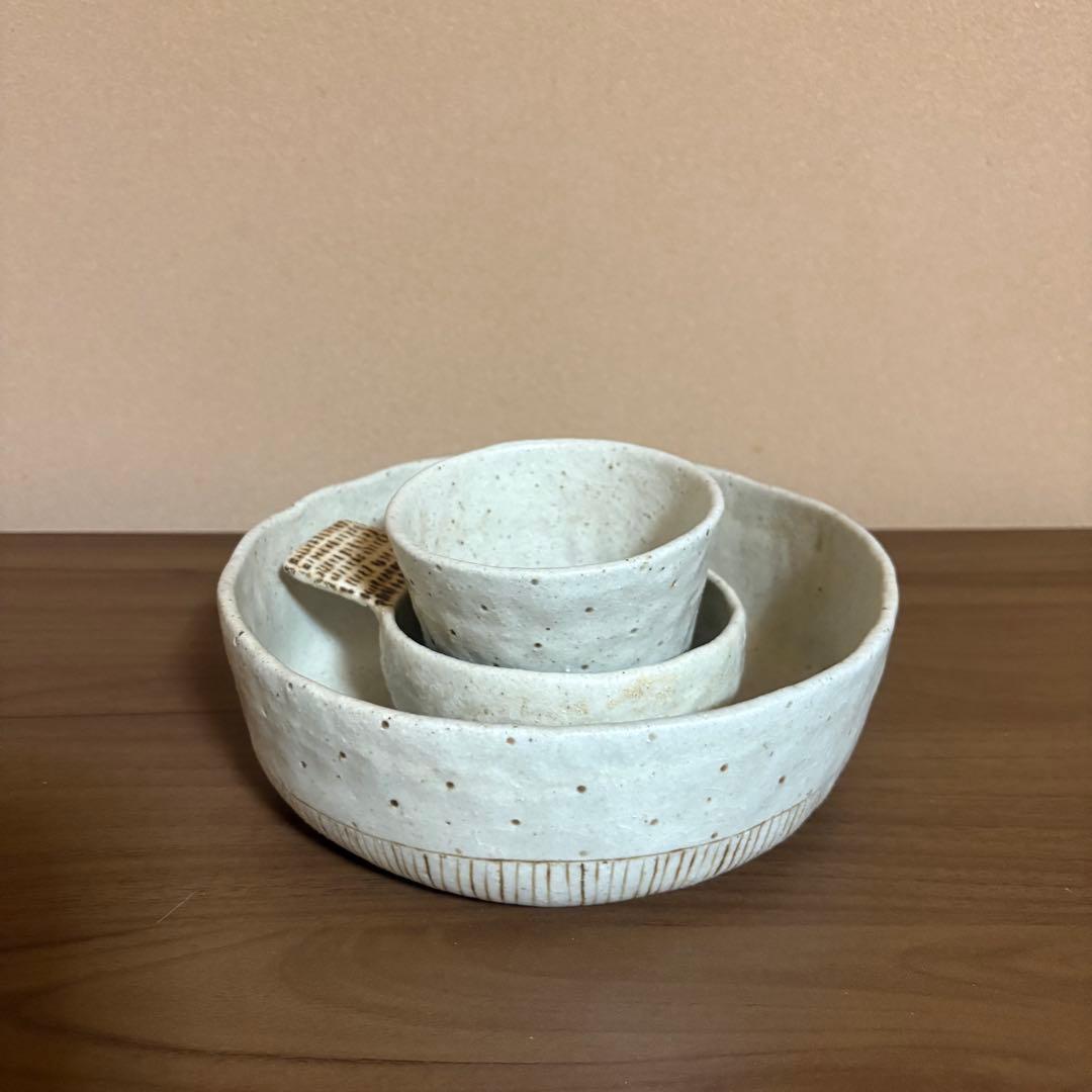 金成潤子さん　深鉢、小鉢、フリーカップの3点セット