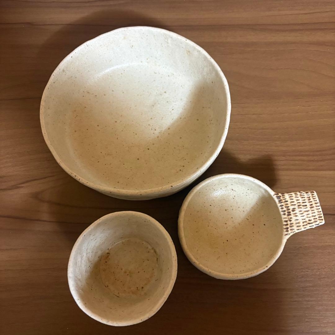 金成潤子さん　深鉢、小鉢、フリーカップの3点セット