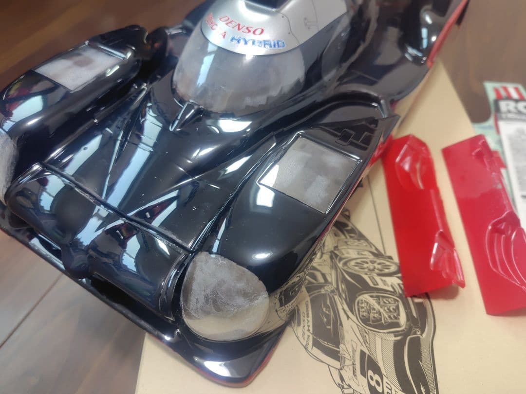 未走行 タミヤ 1/10 トヨタ TS050 ハイブリッド 塗装済ボディ ガズー