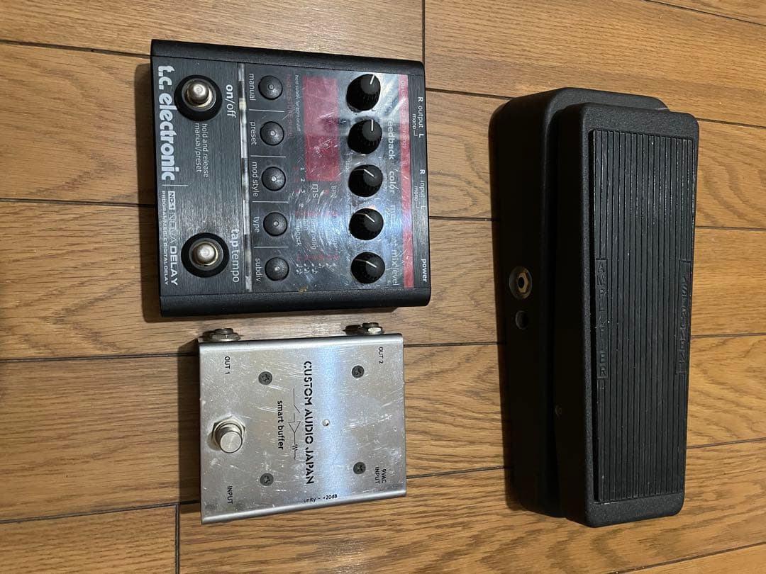 【おまけ付き】　エフェクター　セット　(ディレイ、バッファ、ワウ)