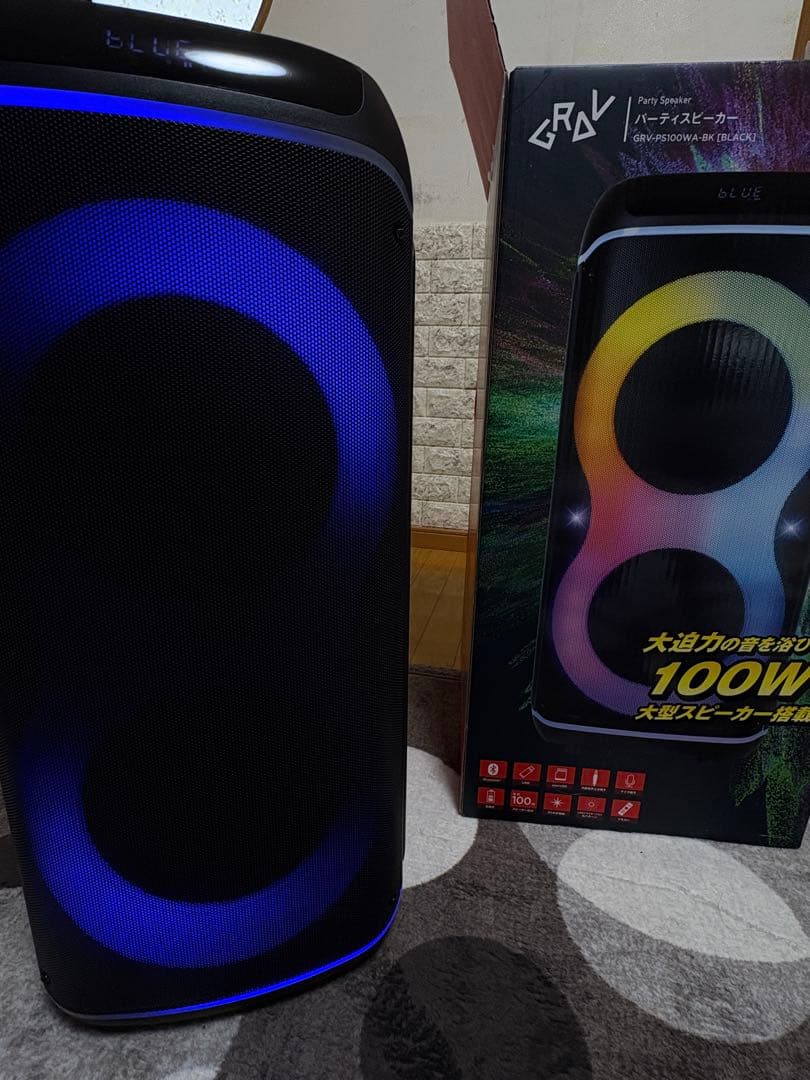 GRAV ワイヤレススピーカー 100W LEDライティング