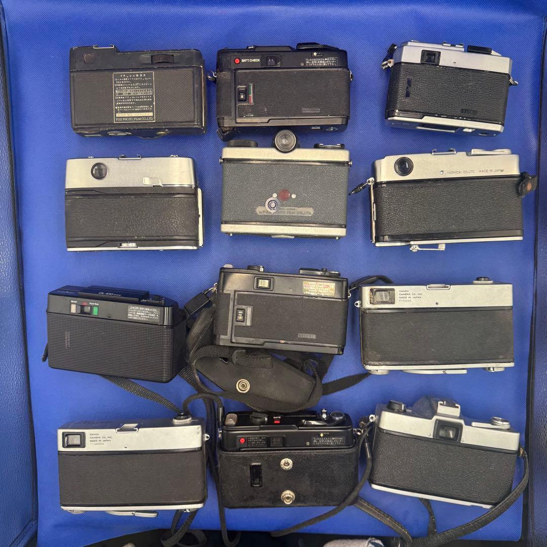 Canonet 2台含むジャンクカメラ12台セット