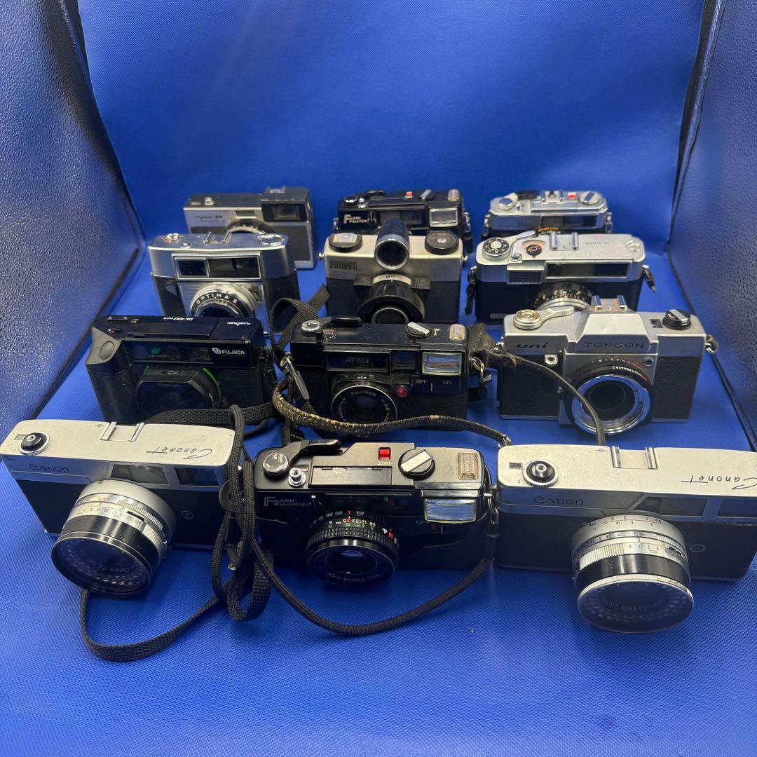 Canonet 2台含むジャンクカメラ12台セット