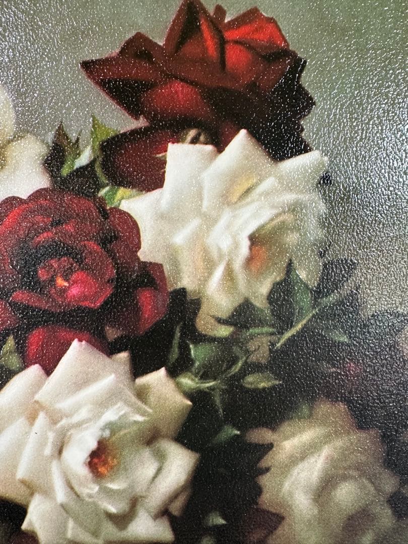 名画　ラブリラー 赤いバラと白いバラ　AＣＰ大型絵画　美術品　静物画インテリア