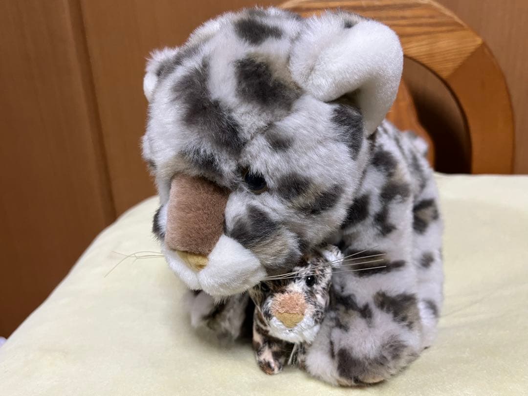 ヒョウとトラのぬいぐるみセット豹の親子・虎の親子 愛らしい4匹